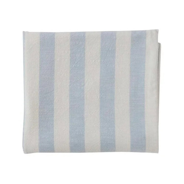 OYOY living design, Gestreifte Tischdecke , 260 x 140 cm, Ice Blue‘