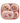 RICE, Melamin Kinder Teller in 4er Einteilung, 'Hero', pink
