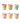 RICE, Melamin Becher Multi Medium 6 Stk., 'Funky Prints'