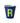 RICE, Melamin Becher Buchstabe, 'R', Dark Blue