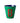 RICE, Melamin Becher Buchstabe, 'B', Forest Green