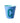 RICE, Melamin Becher Buchstabe, 'C', New Dusty Blue