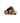 VON RIKE, Haarklammer Heart KLEIN, 'LEO mit NEON PINK'