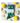 VON RIKE, Socken Glitzer, 'LEMON'